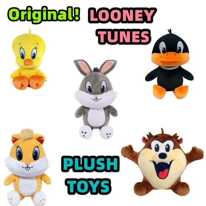 looney-tunes-บักส์บันนีตุ๊กตาหนานุ่มแอ็คชั่นนกทวิตตี้-lola-bunny-แดฟฟี่ดั๊กอนิเมะการ์ตูน-peluche-ยัดไส้ของเล่นของขวัญตุ๊กตา