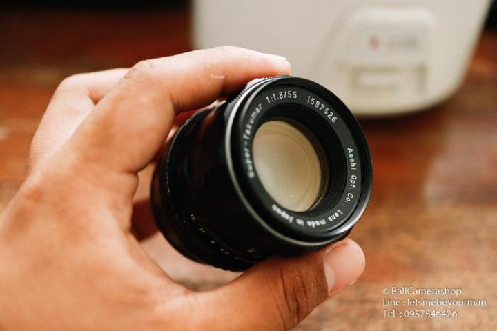 ขายเลนส์มือหมุน-takumar-55mm-f1-8-serial-1597526-for-olympus-panasonic-mirrorless