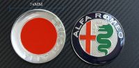 2Pcs สีดำสีขาวใหม่74มม. 7.4ซม. ALFA ROMEO รถโลโก้ป้ายสัญลักษณ์สติกเกอร์สำหรับ ALFA ROMEO Mito 147 156 159 166 Giulietta Spider GT