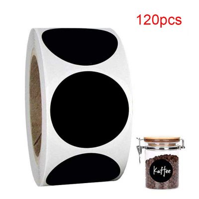 【CW】□™▨  120pcs/roll Labels Stickers 2 Inch 5CM Round Handwritten Blackboard Stationery