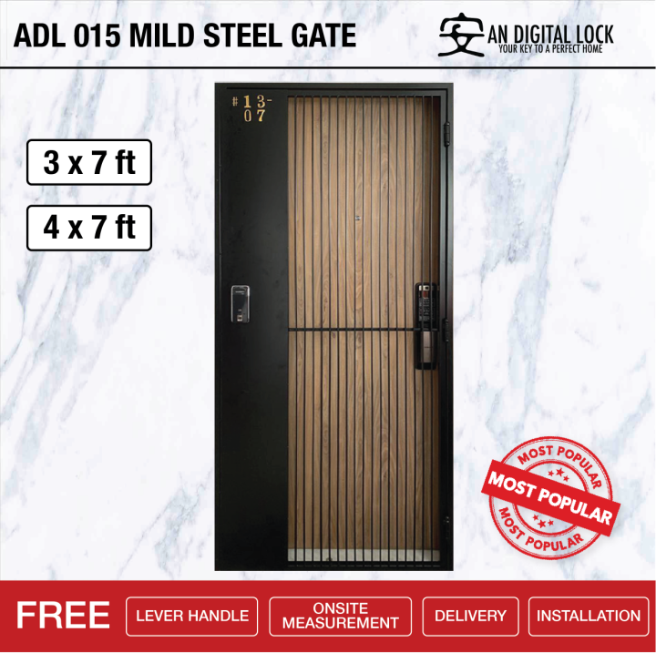 Mild Steel HDB Metal Gate (ADL015) AN Digital Lock Lazada Singapore