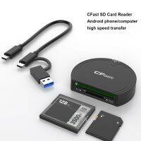 2 in 1 CFast 2.0/SD Card Reader Adapter USB3.2 Gen2 10Gbps High-Speed Transmission Card Reader Memory Card AdapterTH