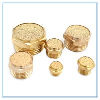 exhaust muffler male thread M5 1/8 1/4 3/8 1/2 pneumatic plug silencer brass connector for solenoid valve fitting