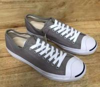 รองเท้าผ้าใบ Convers e(คอนเวิร์ส) jack purcell สีเทา (made in Indonesia)100%
