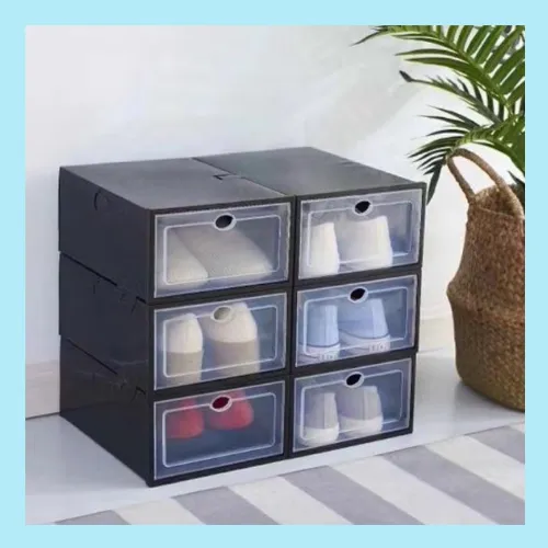 shoe organizer box stackable