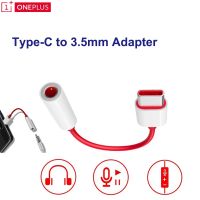 OnePlus USB Type-C ของแท้,อะแดปเตอร์แจ็คหูฟัง3.5มม. สายสัญญาณเสียงสำหรับ One Plus 7 USB C ตัวแปลงเพลง Oneplus 6T 7 Pro 9 9 Pro เต็มสายแปลง Type-C