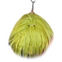 【LZ】✻  Chaveiro de cachorro de pelúcia com pingente de cabelo frito bonito filhote de cachorro boneca chaveiros para mochila de de