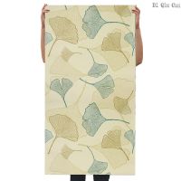 ♨✁ Peel and Stick Wallpaper Gold And Beige Ginkgo Leaves Wallpaper Removable Self Adhesive Wall Sticker Wardrobe Drawer Decoration