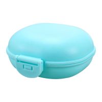 Soap Dish With Lid Oval Soap Box Super Sealed Storage Home Soap Waterproof Bathroom Plastic Storage Box Box Box Soap Travel F0u6 Soap Dishes