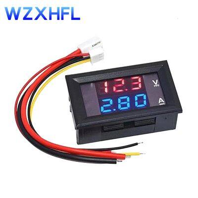 DC 0-100V 10A Digital Voltmeter Ammeter Dual Display Voltage Detector Current Meter Panel Amp Volt Gauge 0.28" Red Blue LED WATTY Electronics