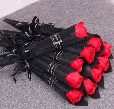 กุหลาบวาเลนไทน์กุหลาบแดง  ดอกไม้วาเลนไทน์ ของขวัญวาเลนไทน์ ช่อกุหลาบสบู่ rose valentine ของขวัญวันครบรอบแฟน