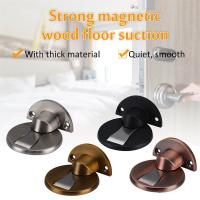 Magnet Door Stop Stainless Steel Door Stopper Magnetic Door Holder Toilet Glass Door Hidden Doorstop Furniture Hardware 5 Colors Door Hardware Locks