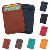 Mini Card Holder Five Cards Holder Drivers License Holder Credit Card Cover Card Bag Universal Solid Color Business Style Card Holders