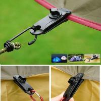 ❐▫ 5 PCS Tarpaulin Clip Awning Tent Lashing Buckle Outdoor Camping Awning Hook Windproof Rope Barb Clip Tent accessories