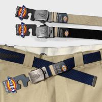 Dickies Dickies เข็มขัดกระเจี๊ยวนำเข้า2023โลโก้คลาสสิกเข็มขัดผ้าแคนวาสนักเรียนชายและหญิงอินเทรนด์แบรนด์หัวเข็มขัดเรียบอเนกประสงค์