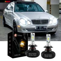 มาใหม่ล่าสุดสำหรับ Mercedes Benz W211 W210 W124 W212 W204 W203 W205 W220 W221-หลอดไฟคู่ H7 Combo LED ไฟหน้าลำแสงต่ำ Bright 6000K สีขาวหลอดไฟหน้าอุปกรณ์เสริม