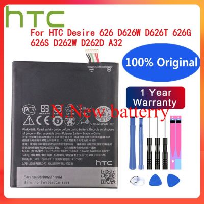 100% แบตเตอรี่ BOPKX100 2000mAh ของแท้คุณภาพสูงสำหรับ HTC Desire 626 D626T D626W 626G 626s D262D D262W A32แบตเตอรี่โทรศัพท์มือถือ