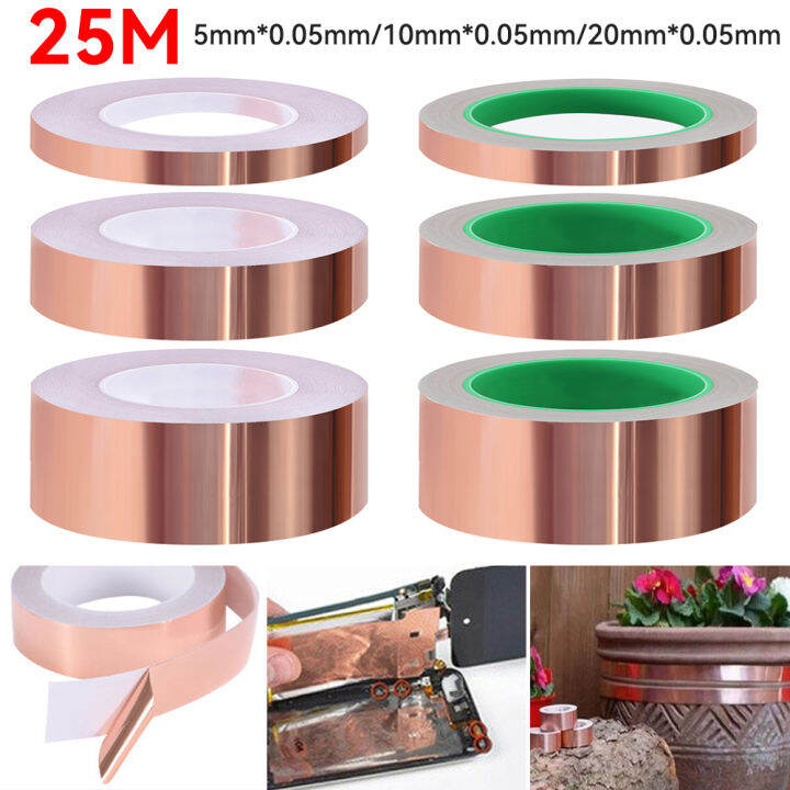 Avet 25M Double Side Conductive Copper Foil Tape EMI Antistatic