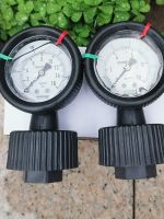 ต้นฉบับ Accurate measurement full plastic pressure gauge plastic 4-point internal wire diaphragm acid and alkali anti-corrosion 1/1.6MPA 10 kg pressure shock-resistant gauge