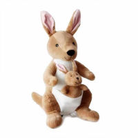 New 26cm36cm Cute Creative Mother and Child Kangaroo Doll Plush Toy Soft Animal Stuffed Plush Doll For Baby Gift