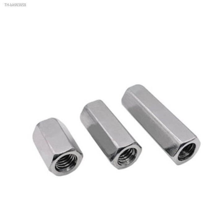 1-10pcs-m2-m2-5-m3-m4-m5-m6-m8-m10-m12-304-stainless-steel-standoff-rod-long-coupling-nut-hex-high-strength-hex-nutsert