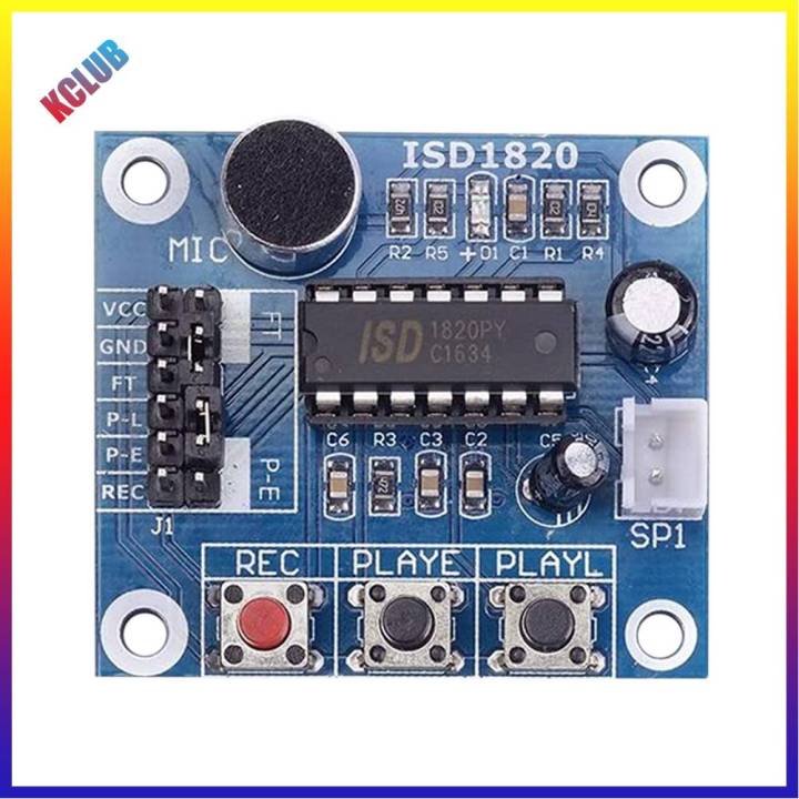 โมดูลบันทึกเล่นซ้ำ-isd1820-dc-3-5v-แบบมืออาชีพบอร์ดบันทึกเล่นซ้ำเสียงพร้อมไมโครโฟนลำโพงเสียงเสียง