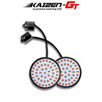 Red 1156 48-SMD LED Rear Turn Signal Light Inserts Bulbs For Harley Davidson Road King Ultra Glide Road Glide etc Motorcycles