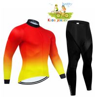 2022 Summer Children Long sleeve Cycling Jersey Autumn Kids Cycling Jersey Set Boy Girl MTB Bicycle Breathable Cycling Clothing