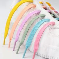 1Pair Solid Flat Shoelaces Sneakers Canvas Shoe laces Women Men Shoelace 21Colors Width 0.8cm Classic Laces for Shoes Strings