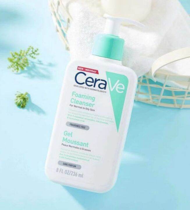 เซราวี-cerave-foaming-cleanser-236ml-โฟมล้างหน้า-cerave-cleanser-เซราวี-โฟมมิ่ง-คลีนเซอร์-โฟมล้างหน้ารักษาสมดุ