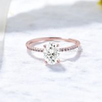 Kuololit 2CT 1CT Oval Moissanite Ring for Women Solid 14K 10K Yellow Gold Oval 7*9 D/VVS1 Solitaire Ring for Engagement Wedding