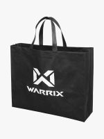 WARRIX กระเป๋าผ้าสปันบอนด์ ขนาดใหญ่ /ขนาดเล็ก ● ร่วมรักษ์โลกด้วย กระเป๋าผ้าสปันบอนด์ สกรีนโลโก้ Warrix สำหรับใส่สินค้าและสิ่งของต่างๆ