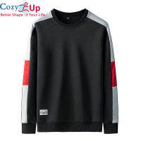 Cozy มาใหม่ล่าสุดเสื้อมีหมวกผู้ชายลำลอง Solid เสื้อกันหนาว O-Neck ทรงเพรียวสำหรับผู้ชายกีฬา Sweatshirt พิมพ์เสื้อฮู้ดสำหรับผู้ชาย Tracksuit