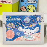 【hot sale】 ❡✺ B02 20cm Sanrio Cinnamoroll Diamond Painting with Frame Diamond Childrens DIY Diamond Sticker Educational Toys Handmade Crafts for Kids