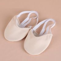 hot【DT】 Rhythmic Gymnastics Toe Shoes Soft Half Socks Knitted Roupa Ginastica Competition Sole Elastic Color