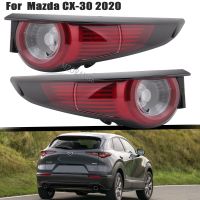 ไฟท้าย LED สำหรับ MK1 CX-30 Mazda (DM) 2019 2020สัญญาณเบรกวิ่งด้านหลังแถบสะท้อนแสงสำหรับเตือนภัยอุปกรณ์เสริมแต่งรถไฟตัดหมอก