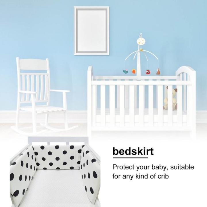 breathable-baby-crib-bumper-pads-skin-friendly-crib-liner-bumpers-padded-crib-protector-cotton-soft-toddler-crib-bedding-bumpers-beautiful