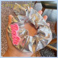 CONGYIYIMO07 แฟชั่นสำหรับผู้หญิง ตุ๊กตาบาร์บี้ scrunchie อีลาสติก สีทึบทึบ ยางรัดผม ของใหม่ อุปกรณ์เสริมผม เชือกมัดผม สำหรับผู้หญิง