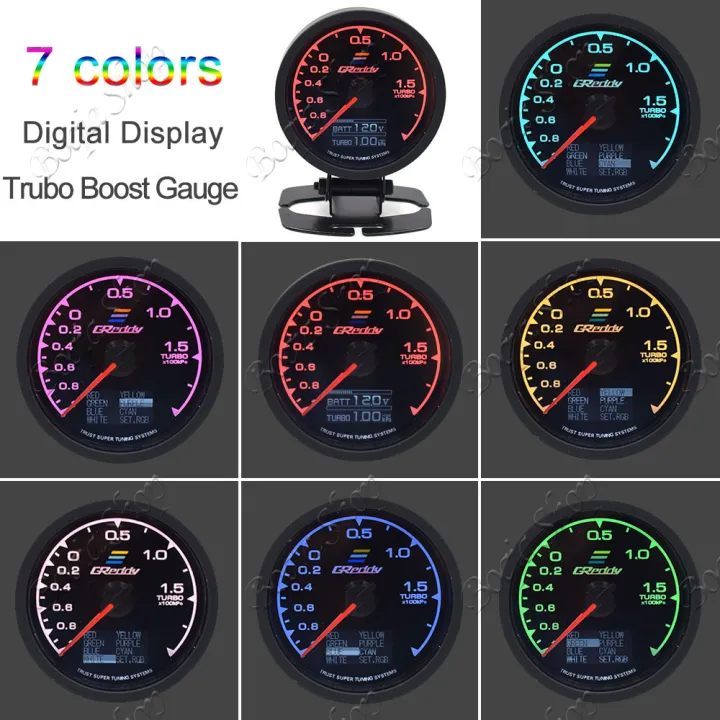GReddy Meter Multi D/A LCD Digital Display 2 In 1 Racing Gauge Color
