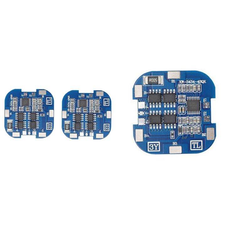 2Pcs 4S BMS 10A 14.8V 18650 LiIon Lithium Battery Charge Board