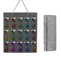 【YF】 15 Slots non-woven fabric Eyeglasses Stand Holder For Sunglasses Glasses Storage Display Hanging Bag Wall Pocket Organizer