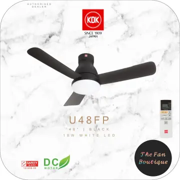 KDK U48FP (48-Inch / 120cm) DC Motor Ceiling Fan with LED Light and Remote Control