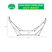 KHUNG VÕNG INOX DUY LỢI CỠ LỚN - TẶNG 10 MÓC ÁO KÉP NHỰA CAO CẤP DUY LỢI