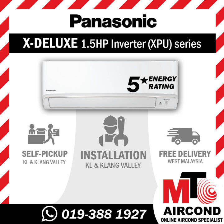 [MTO] PANASONIC 1.5HP R32 DELUXE INVERTER AIR CONDITIONER AIRCOND ( NANOEX NANOEG ) CS/CU