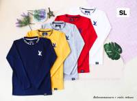 ? ส่งฟรี ? ครบไซส์ S M L XL เสื้อยืดแฟชั่น แขนยาว ชายหญิง คอกลม ผ้าคอตตอน Fasion Unisex งานป้าย มีส่งฟรี เก็บเงินปลายทาง