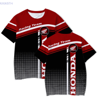 New！T-shirt 2023！pendek biasa dengan logo motosikal Honda 3D, mode musim panas, cocok untuk pria pada tahun 2023 High quality products （Freeprinting of names）