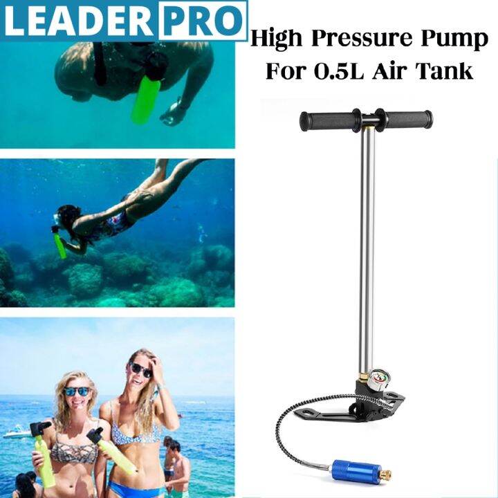 Scuba Diving Spare Tank Hand Pump Oxygen Air Tank 20MPA 3000Psi Hand