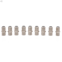 Cjing HOT SALE 10 PACK F TYPE Coupler ADAPTER CONNECTOR FEMALE F/F JACK RG6สาย COAX Coaxial