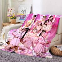 【CW】ↂ□✌  Kpop twice Soft Throw Blanket Bed Cartoon Printed Bedspread Sofa