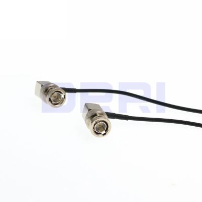 Eonvic BNC male RA to BNC Plug Right Angle 75ohm Pigtail Coaxial Cable RG179 50cm